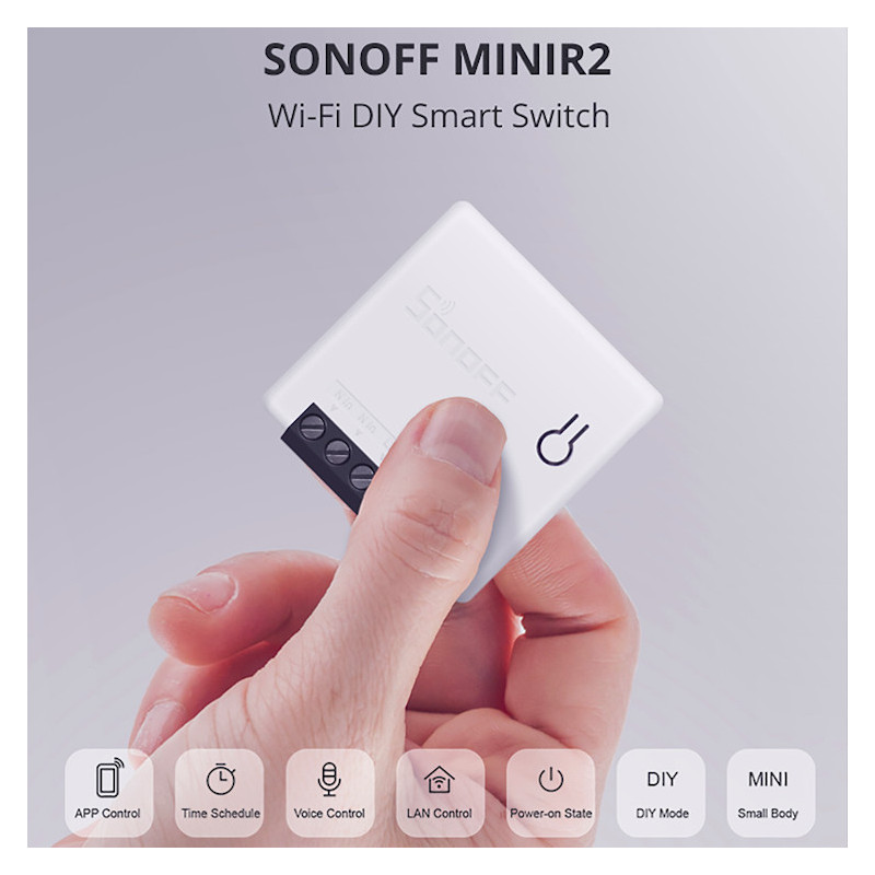 Sonoff - Micromodule ON/OFF WiFi avec deux entrées interrupteur