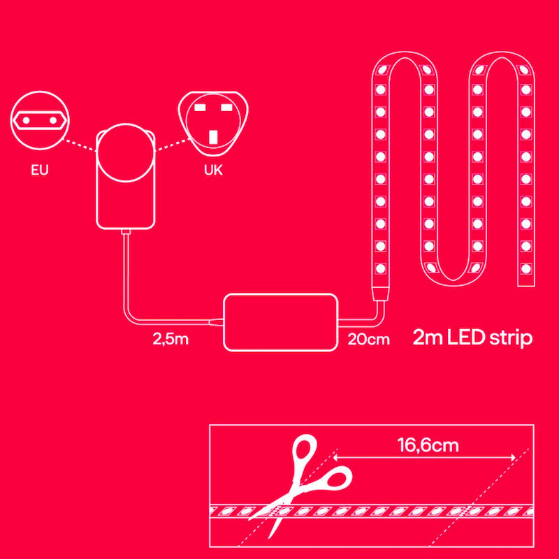 Test du bandeau LED connecté Innr Flex, Compatible Philips Hue