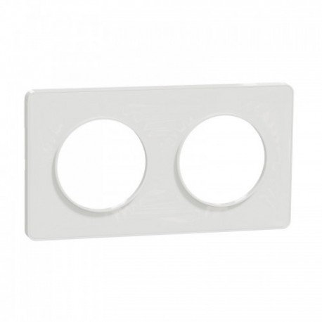 SCHNEIDER ELECTRIC - Dual finition plate Odace Touch (White)