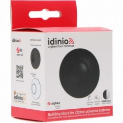 IDINIO - Variateur sur pied Zigbee 3.0 pour LED Noir + Blanc (compatible Philips Hue)