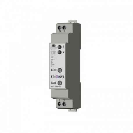 TRIO2SYS - DIN rail receiver 2 LED channels with power monitoring