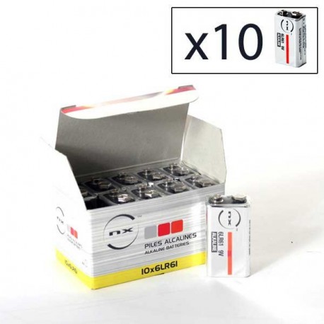 ENIX ENERGIES  Alkaline battery 6LR61 9V PP3 Bte 10 9V 0.68Ah NX