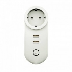 MOES - Zigbee 3.0 connected plug + 2 controllable USB ports (SCHUKO version)