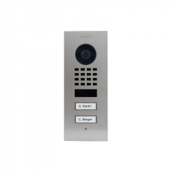 DOORBIRD - Portier vidéo connecté avec 2 boutons d'appel (montage encastré) D1102V