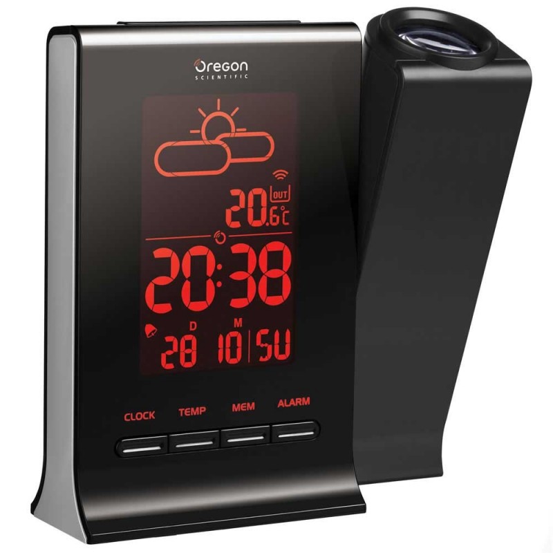 Overgang Kapel cilinder OREGON SCIENTIFIC Weather Station Alarm Clock Projection Day - SMARTHOME  EUROPE