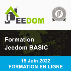 Formation Jeedom Basic - EN LIGNE - 15 Juin 2022