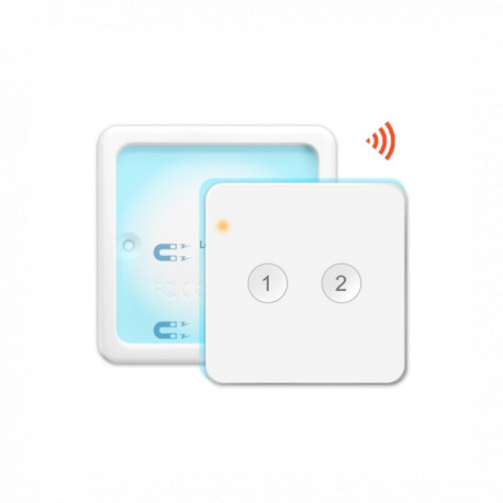 LORATAP - Zigbee 3.0 wireless scene wall switch - 2 buttons