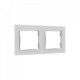 SHELLY - 2 holder switch frame for Shelly Wall Switch - White