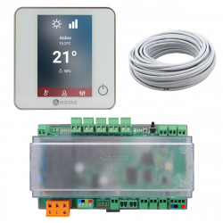 AIRZONE - Pack ventilo-convecteur Aidoo Pro Wi-Fi + thermostat filaire Blueface Zero Blanc