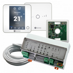 AIRZONE - Pack Radiant 5 zones plancher chauffant/rafraichissant (thermostat filaire blanc)