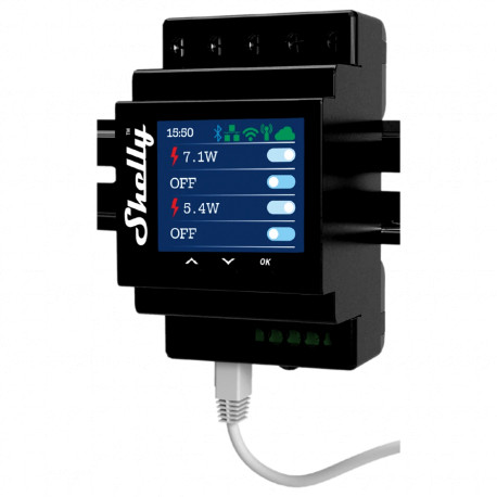 SHELLY - 4 channels DIN rail relay switch Shelly Pro 4PM