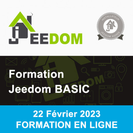 Formation Jeedom Basic - EN LIGNE - 22 Février 2023