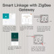 MOES - Zigbee Tuya battery-free wireless smart switch - 2 buttons