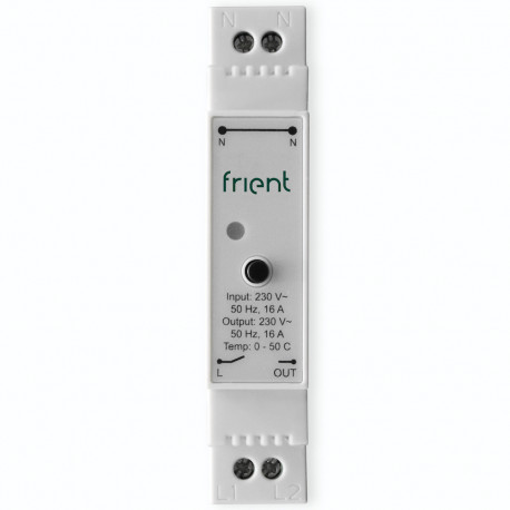 FRIENT - 16A Zigbee ON/OFF smart relay + DIN Rail format consumption measurement