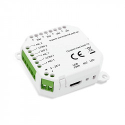 FRIENT - Zigbee 3.0 IO module - 4 dry contact inputs + 2 NO/NC outputs (ON/OFF or pulse)