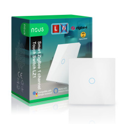 NOUS - Zigbee 3.0 Smart Touch Switch (1 channel with/without neutral)