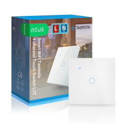 NOUS - Pre-installed Tasmota WIFI touch smart switch - 1 charge