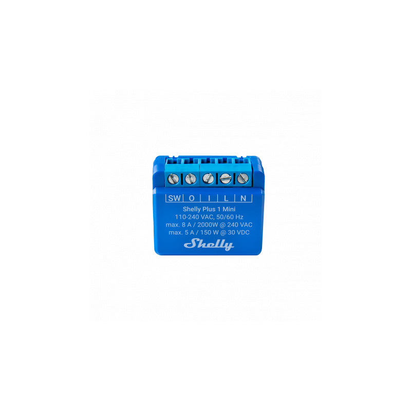 Wi-Fi Smart Relay Switch (dry contacts) Shelly Plus 1 Mini - SHELLY