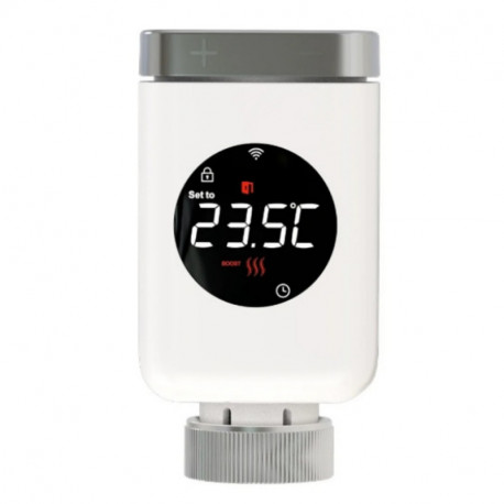 MOES - Tête thermostatique intelligente Zigbee 3.0 - Blanc