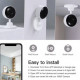 IMMAX - Tuya ONVIF WIFI indoor connected camera (360° - 70° - 3MP)