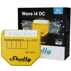 SHELLY QUBINO - Module d'activation de scènes/actions Z-Wave+ 800 Shelly Wave i4 DC (24 VDC)