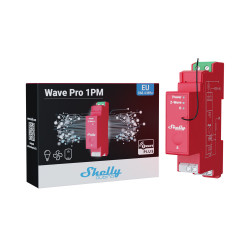 SHELLY QUBINO - Module rail DIN 1 canal Z-Wave+ 800 avec mesure d'énergie Shelly Wave Pro 1PM