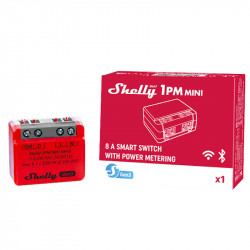 SHELLY - Micromodule commutateur intelligent Wi-Fi 8A avec mesure d'énergie Shelly 1PM Mini Gen3