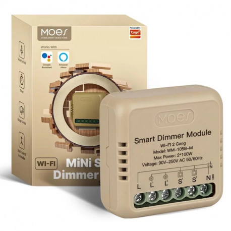 MOES - 2 channels Tuya WIFI Dimmer Module