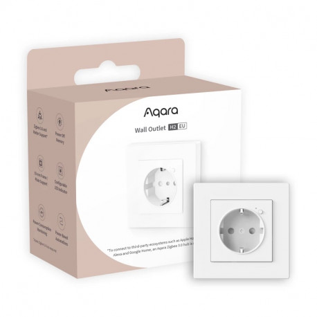 AQARA - Prise murale connectée Zigbee 3.0 Aqara Wall Outlet H2 EU