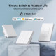 SONOFF - Interrupteur mural Matter WIFI M5 blanc - 1 canal