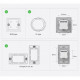 SONOFF - Interrupteur mural Matter WIFI M5 blanc - 2 canaux