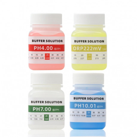 YIERYI - Solution de calibration PH 4.0, 7.0, 10.0 et ORP 222MV