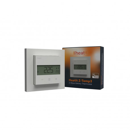 HEATIT - Battery operated thermostat Z-Wave Z-TEMP3 white