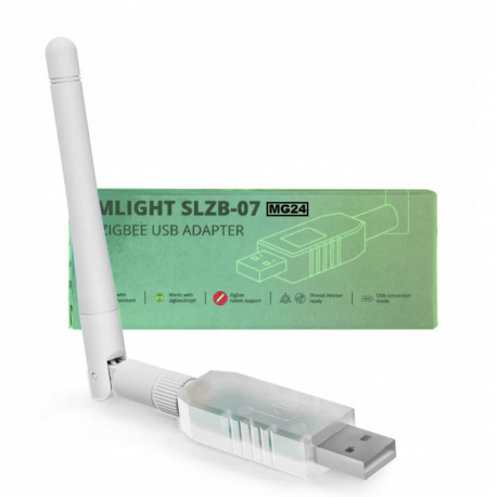 SMLIGHT - Dongle USB Zigbee EFR32MG24 SoC + Antenne 3dB (ZHA et Z2M) SLZB-07MG24