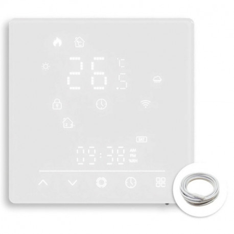 MOES - Thermostat Matter WIFI Plancher Chauffant Électrique (Blanc)