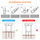 NEO - Solar panel Zigbee Tuya soil sensor (temperature and humidity)