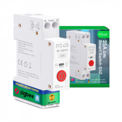 NOUS - Zigbee module 25A + Consumption measurement Din Rail Format