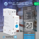 NOUS - Tasmota module 16A + Consumption measurement Din Rail Format