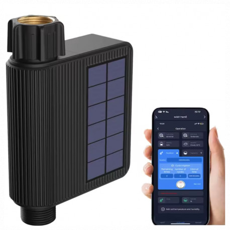 YIERYI - Programmateur arrosage WIFI Tuya Smart Life panneau solaire