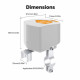 MOES - Zigbee Tuya Smart Life battery-operated water or gas valve