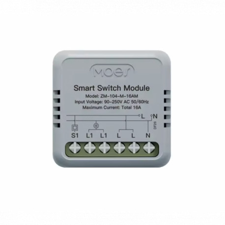 MOES - Module commutateur Zigbee Tuya 16A + mesure consommation