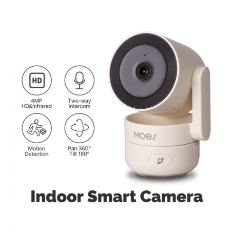 MOES - Caméra de surveillance intérieure WIFI Tuya Smart Life 4MP