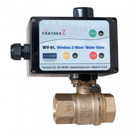 FORTREZZ - Vanne d'arrêt d'eau 3/4" Z-Wave