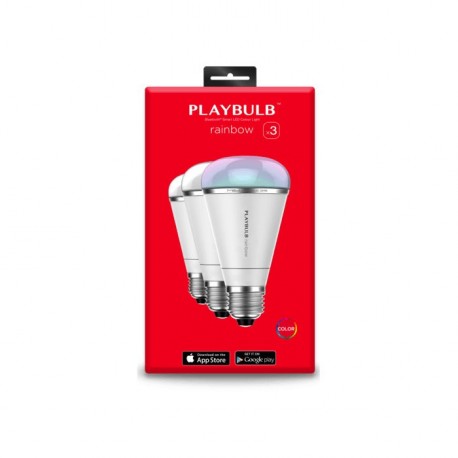 MIPOW - Pack de 3 Ampoules multicolores Bluetooth Playbulb Rainbow