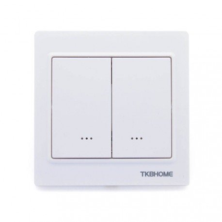 TKB HOME Interrupteur double Z-Wave+ Blanc