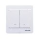 TKB HOME Interrupteur variateur double Z-Wave+ Blanc