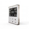 HELTUN - Z-Wave+ Heating thermostat (white glass and silver frame)