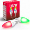 INNR - Ampoule connectée type E14 - ZigBee 3.0 - Pack de 2 ampoules - Multicolor RGBW + Blanc réglable - 2200K à 6500K